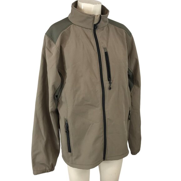 BLACK DIAMOND ~ MENS XXL ~ BLACK SOFT SHELL FLEECE LINED JACKET COAT - Picture 1 of 7